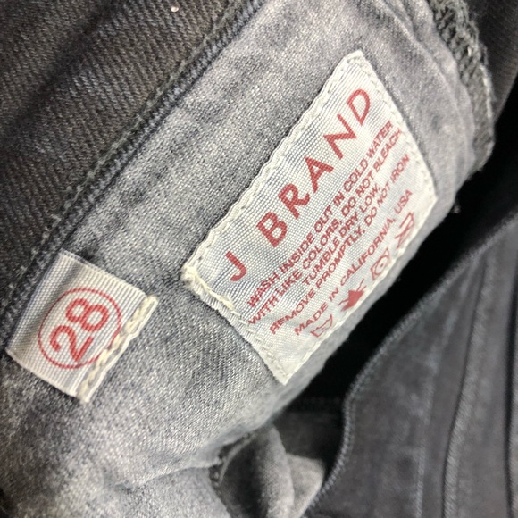 J BRAND Jeans LOVESTORY Cut #1499 Black Size 28 - Picture 3 of 6